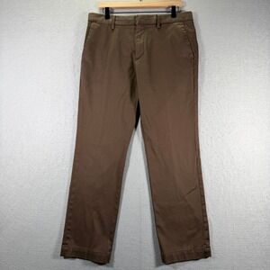 Banana Republic Aiden‎ RMC Terra Brown Stretch Cotton Chino Pants Men's 34x29